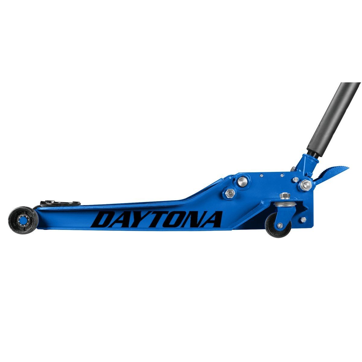 Gato de piso profesional de perfil bajo y largo alcance de 3 toneladas Daytona con BOMBA RÁPIDA, azul - 56641