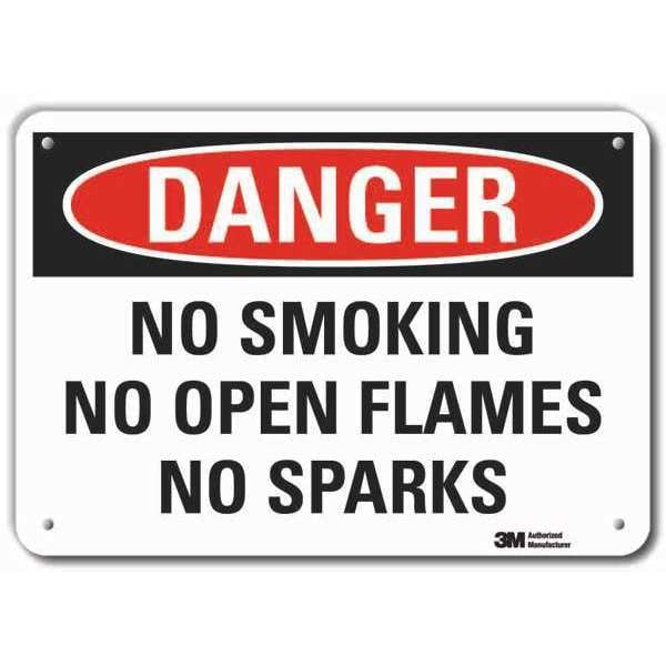 Lyle No Smoking Sign, 7" H, 10" W, Vertical Rectangle, English, LCU4-0541-RA_10x7 - LCU4-0541-RA_10X7