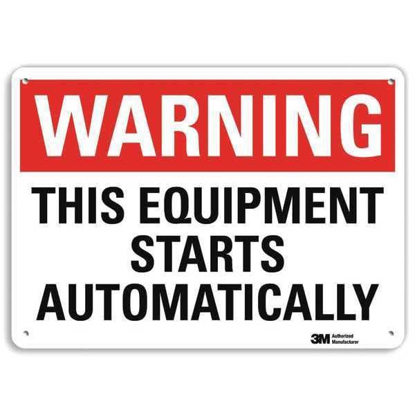Lyle Warning Sign, 7 in Height, 10 in Width, Plastic, Vertical Rectangle, English - U6-1247-NP_10X7