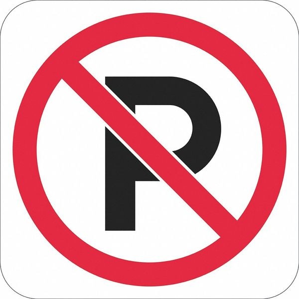 Lyle No Parking Symbol Parking Sign, 12" x 12, T1-1100-EG_12x12 - T1-1100-EG_12X12