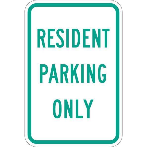 Lyle Resident Parking Sign, 18" x 12, T1-1044-HI_12x18 - T1-1044-HI_12X18