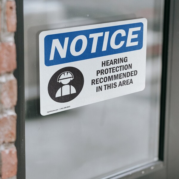 Signmission 7 in Height, 10 in Width, Vinyl Decal, Rectangle - OS-2PACK-NS-D-710-L-13374