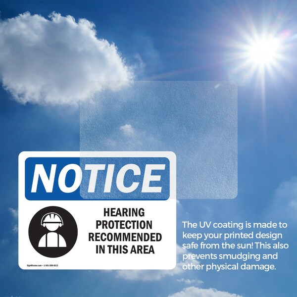 Signmission 7 in Height, 10 in Width, Vinyl Decal, Rectangle - OS-2PACK-NS-D-710-L-13374