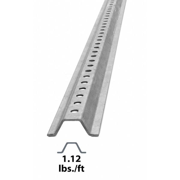 Tapco Sign Post, U-Channel, , Steel Galvanized, Galvanized, 6 ft. L, 7/8" D - 100618
