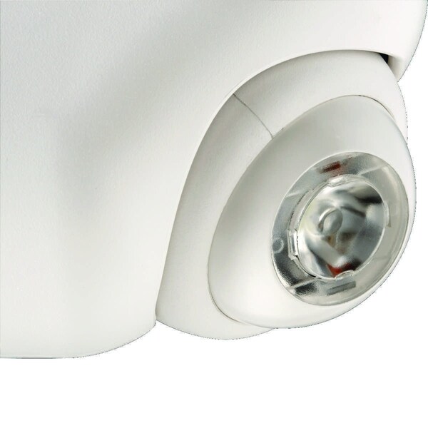Dual-Lite Exit Sign with Emergency Lights, White, 1 or 2 Face(s), LED, Universal Mount - EVCURWD4