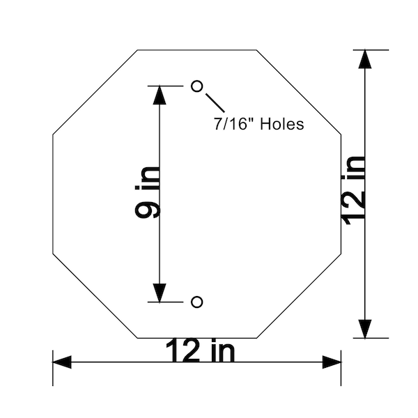 Sign Solutions Usa 12 in W, 12 in H, Aluminum - US06OCT1212