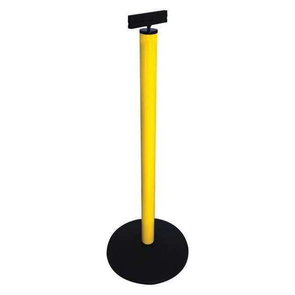 Zoro Select Sign Holder, Aluminum, Yellow, 40 in. - SP601S3YA-SBB-MPC
