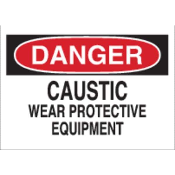 Brady Danger Sign, 10X14", R and BK/WHT, ENG, 22310 - 22310