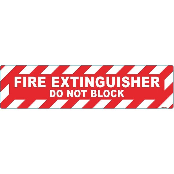 Stranco Floor Sign, 6 in H, 24 in W, Vinyl, Horizontal Rectangle, English, FS-624-901 - FS-624-901