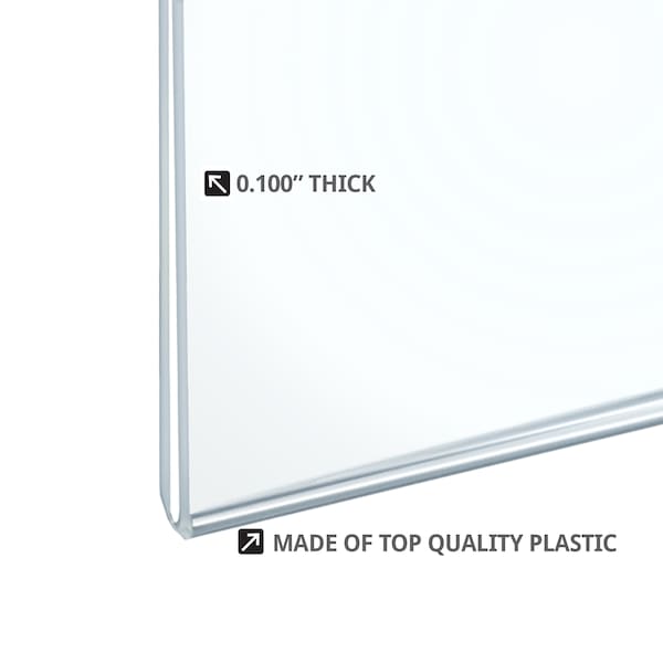 Azar Displays 17"W x 11"H Wall U-Frame w/ Holes, PK10 - 162709