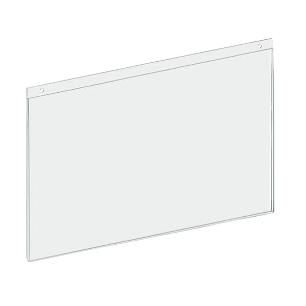 Azar Displays 17"W x 11"H Wall U-Frame w/ Holes, PK10 - 162709