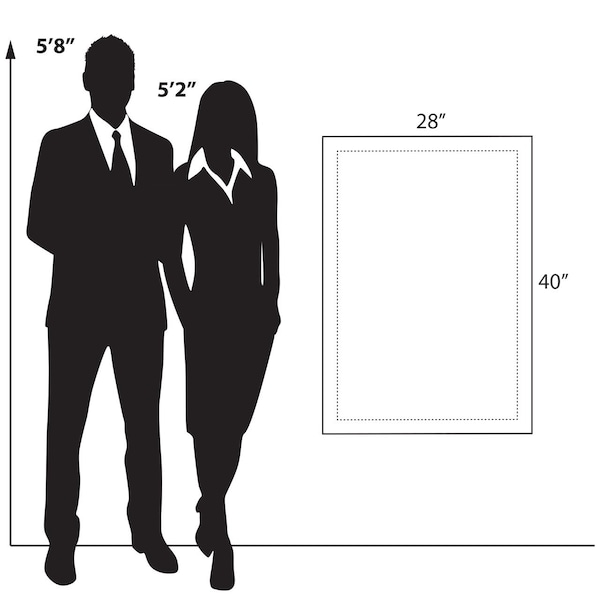 Azar Displays Standoff Sign Holder Frame Display Graphic Size: 24" x 36" - 105536
