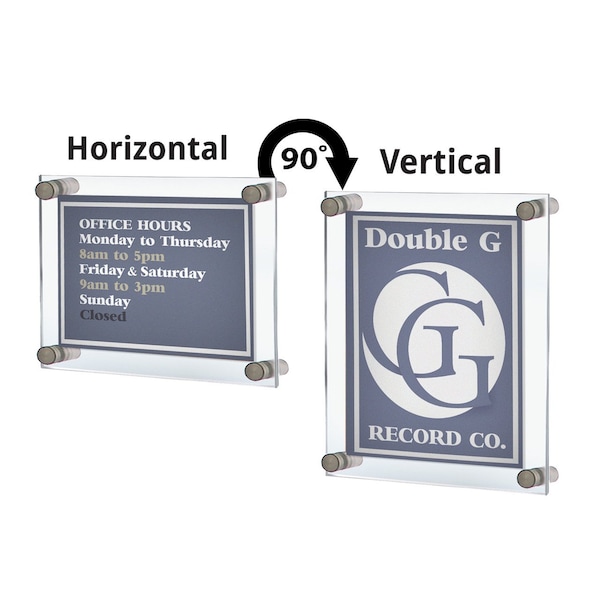 Azar Displays Standoff Sign Holder Frame Display Graphic Size: 24" x 36" - 105536
