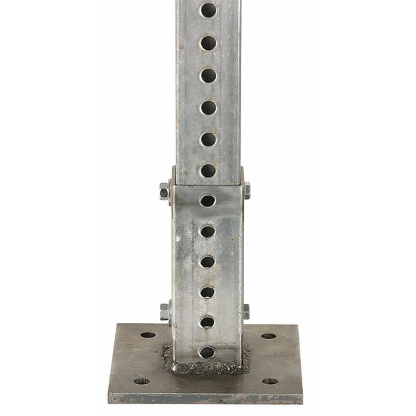 Tapco Anchor for Square Post, Square, , Galvanized steel Silver, 6 in L, 6" D - 034-00142SM