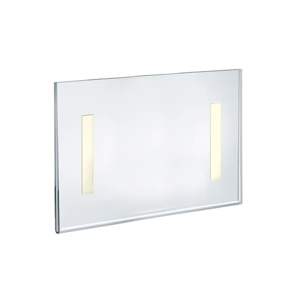 Azar Displays Self Adhesive Clear Acrylic Wall Sign Holder Frame 11" W x 8.5" H- Landscape/Horizontal, 10-Pack - 122022