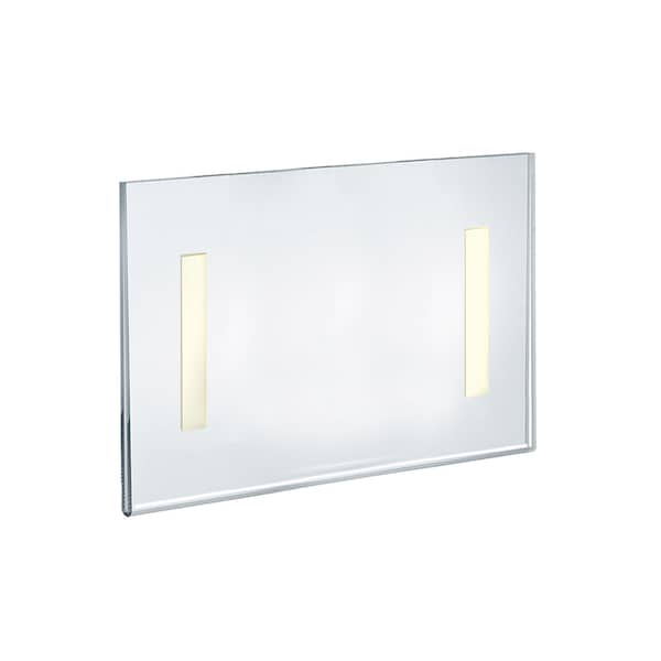 Azar Displays Self Adhesive Clear Acrylic Wall Sign Holder Frame 11" W x 8.5" H- Landscape/Horizontal, 10-Pack - 122022