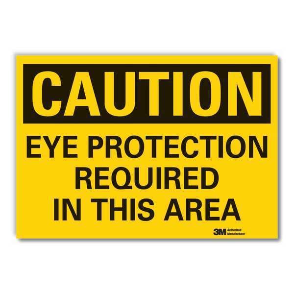Lyle Caution Sign, 3-1/2 in. H, Vinyl, LCU3-0361-RD_5x3.5 - LCU3-0361-RD_5X3.5