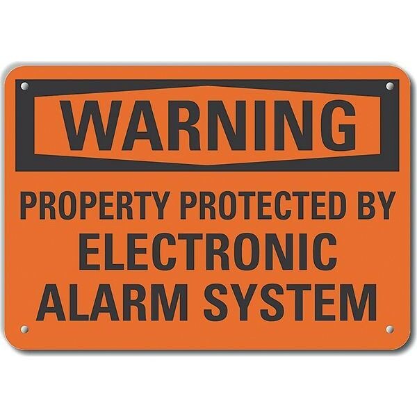 Lyle Decal, Warning Property, 14 x 10", Sign Shape: Rectangle - LCU6-0146-RA_14X10