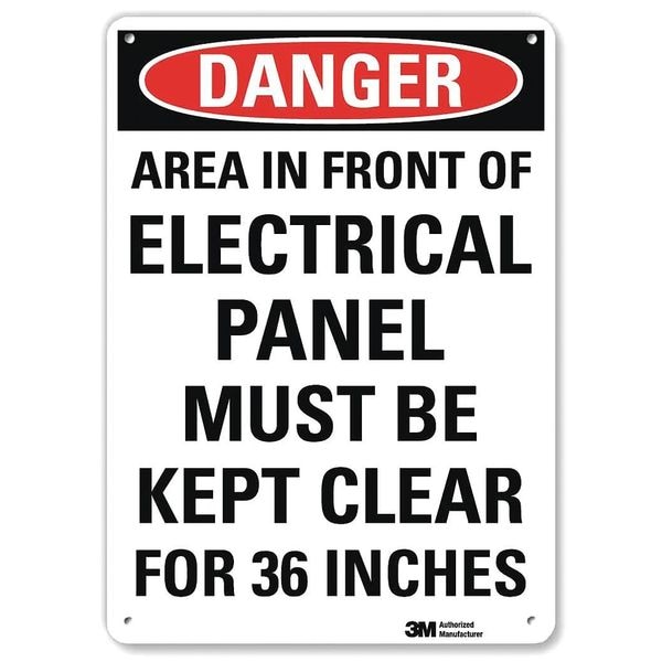 Lyle Danger Sign, 7" W, 10" H, 0.040" Thickness, U1-1083-NA_7x10 - U1-1083-NA_7X10