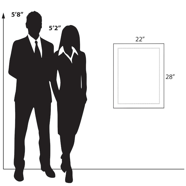 Azar Displays Floating Acrylic Wall Frame, Silver, Holds 18" x 24", Overall 22" x 28" - 105524