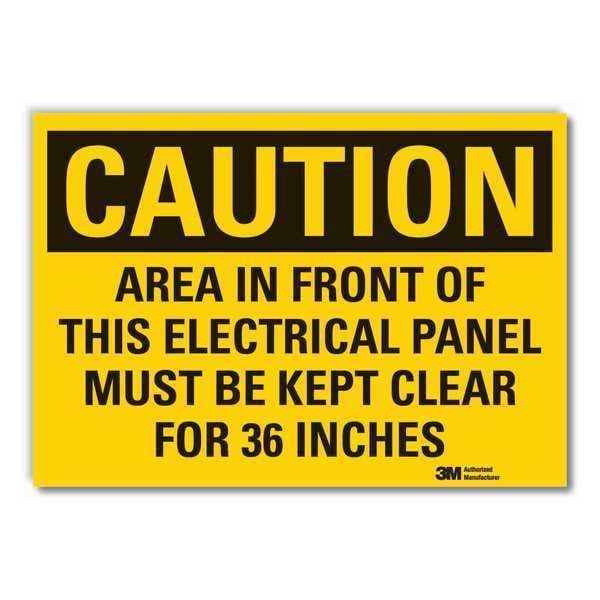 Lyle Caution Sign, 14"W, 10" H, 0.004" Thickness, LCU3-0466-ED_14x10 - LCU3-0466-ED_14X10