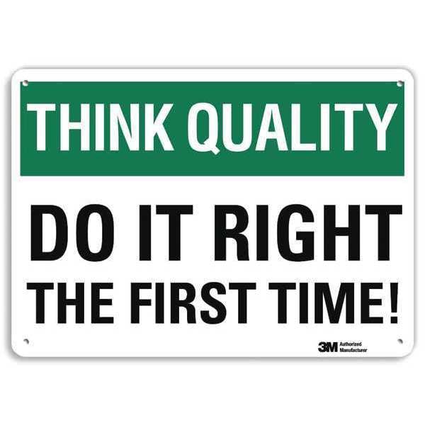 Lyle THINK QUALITY! NON-CONFORMING STAGING AREA, 10 in x 14 in, Aluminum, U7-1311-NA_14x10 - U7-1311-NA_14X10