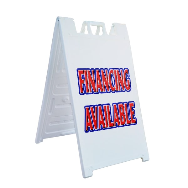 Signmission Financing Available, A-Frame & 2 Decals Installed, Heavy-Duty Plastic Frame - SBHD-D-2436-FINANCING AVAILABLE