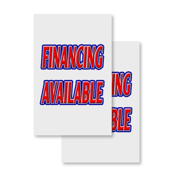 Signmission Financing Available, A-Frame & 2 Decals Installed, Heavy-Duty Plastic Frame - SBHD-D-2436-FINANCING AVAILABLE