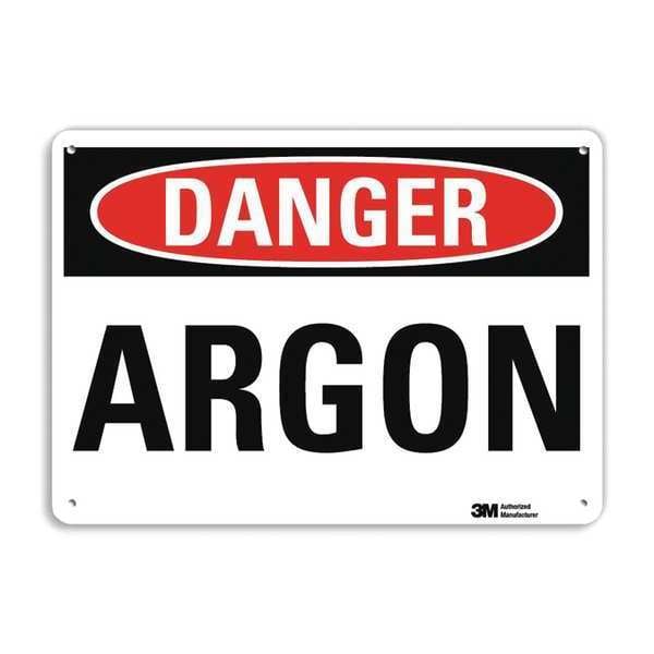 Lyle Danger Sign, 10 in H, 14 in W, Vertical Rectangle, English, U3-1106-RA_14X10 - U3-1106-RA_14X10