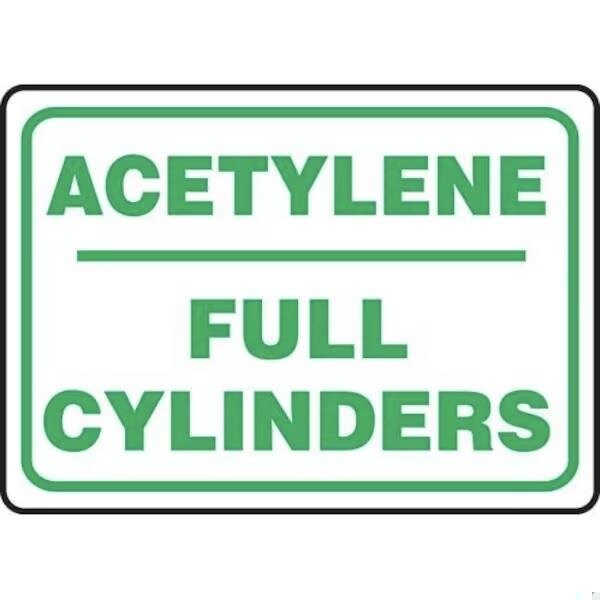 Accuform SAFETY SIGN ACETYLENE  FULL MCPG563VP - MCPG563VP