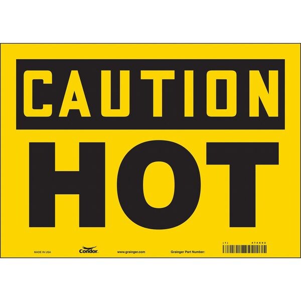 Condor Danger Sign, 10 in H, 14 in W, Vinyl, Horizontal Rectangle, English, 474X92 - 474X92