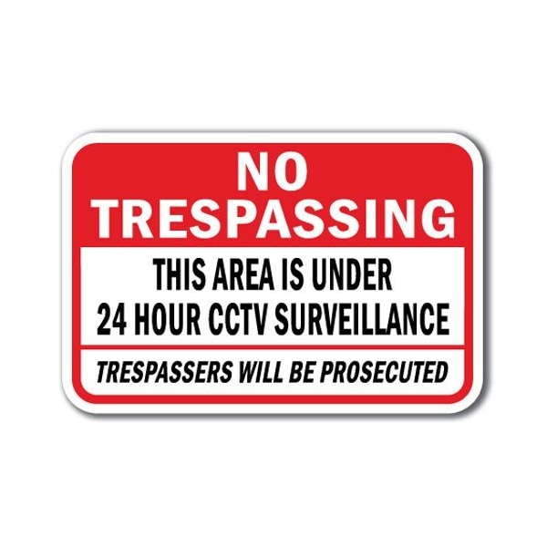 Signmission Safety Sign, 12 in Height, Aluminum, Security - No Trespass - A-1218 SECURITY  - NO TRESPASS