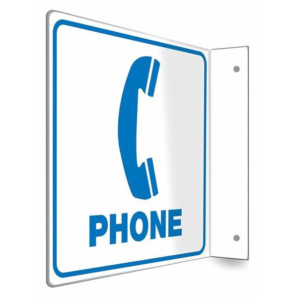 Condor PHONE, 8 in W x 8 in H, L-Shape Projection, PETG, 480X92 - 480X92