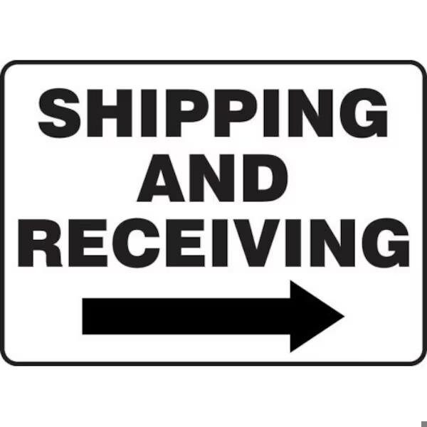 Accuform Safety Sign SHIPPING AND RECEIVING MVHR581XP - MVHR581XP