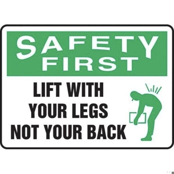 Accuform OSHA SAFETY FIRST SAFETY SIGN LIFT MGNF905VS - MGNF905VS