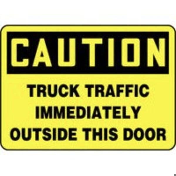 Accuform OSHA CAUTION Safety Sign TRUCK MVHRC03XP - MVHRC03XP