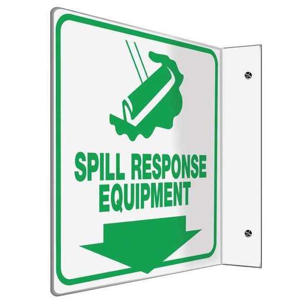 Accuform Spill Response Equipment, 8" W x 8" H, L-Shaped, Plastic, PSP492 - PSP492