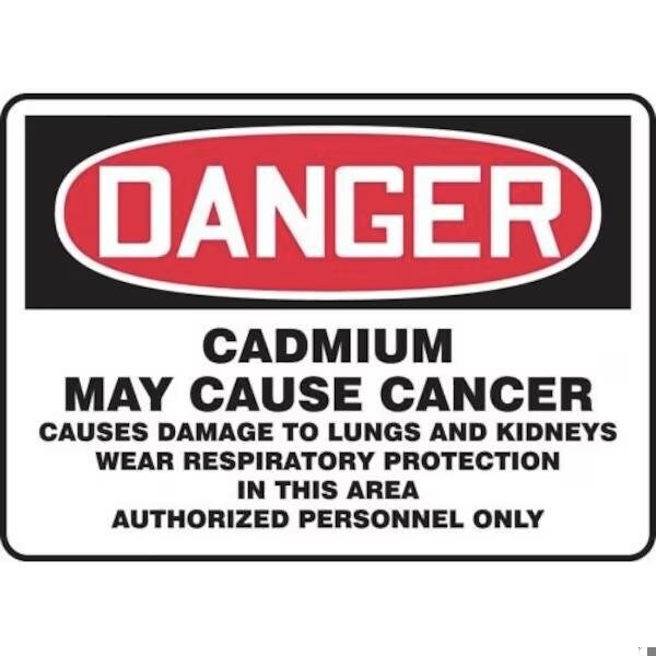 Accuform OSHA DANGER SAFETY SIGN CADMIUM MAY MCAW149XT - MCAW149XT