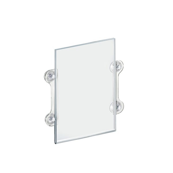 Azar Displays 8.5"W x 14"H Sign Frame W/ suction cups, PK2 - 106606
