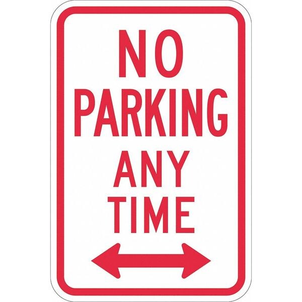 Lyle No Parking Any Time Sign, 18" x 12, T1-1060-DG_12x18 - T1-1060-DG_12X18