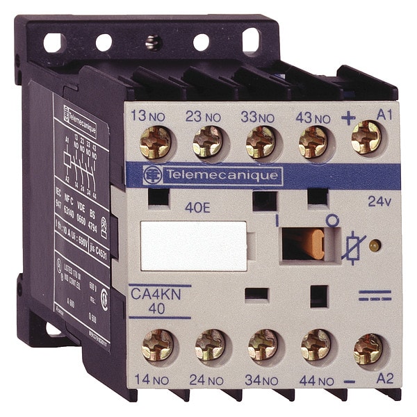 Relevador de control de Schneider Electric 600Vac 10Amp Iec +Opciones - CA4KN22BW3