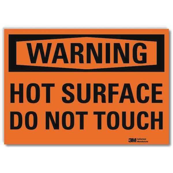 Lyle Warning Sign, 7 in H, 10 in W, Reflective Sheeting, Vertical Rectangle, English, U6-1125-RD_10X7 - U6-1125-RD_10X7