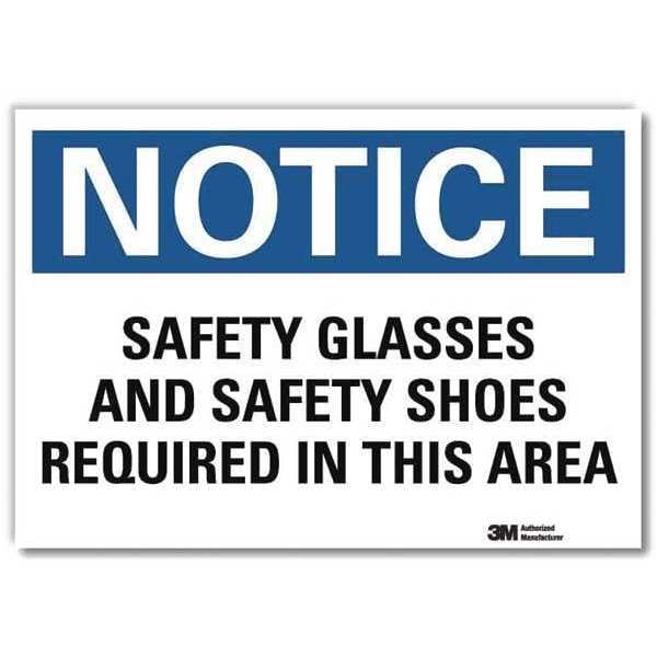 Lyle NoticeSign, ReflecSelfAdhVinyl, 10inWx7inH, U5-1495-RD_10X7 - U5-1495-RD_10X7