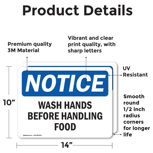 Signmission Safety Culture Sign, 14 in Width, Vinyl Decal, Rectangle - OS-2PACK-NS-D-1014-L-18941