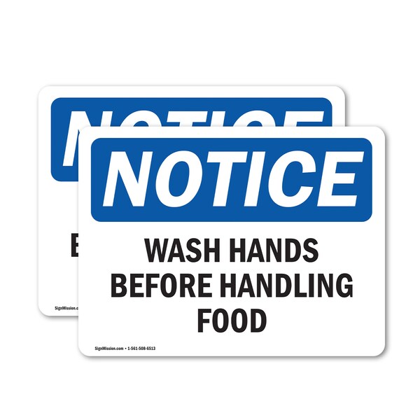 Signmission Safety Culture Sign, 14 in Width, Vinyl Decal, Rectangle - OS-2PACK-NS-D-1014-L-18941