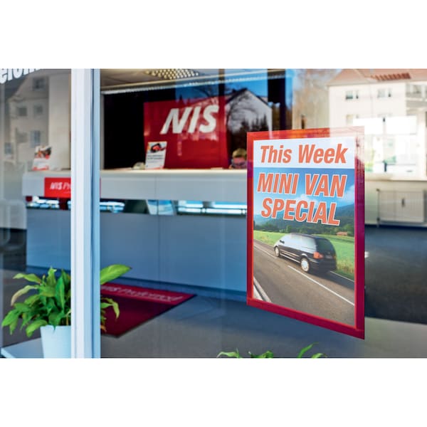 Zoro Select Sign Holder, 8-1/2" x 11", PVC, PK2 - 476803