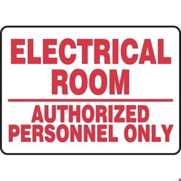 Accuform SAFETY SIGN ELECTRICAL ROOM  MELC521VA - MELC521VA