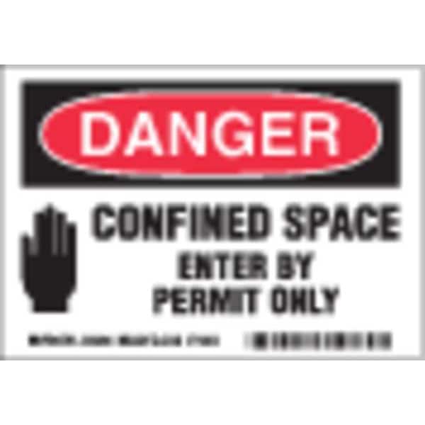 Brady Equipment Label, 3-1/2 In. H, PK5, 86280 - 86280
