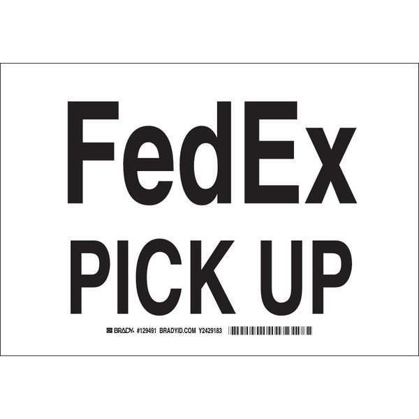 Brady Traffic Sign, 10 in H, 14 in W, Plastic, Rectangle, English, 129493 - 129493
