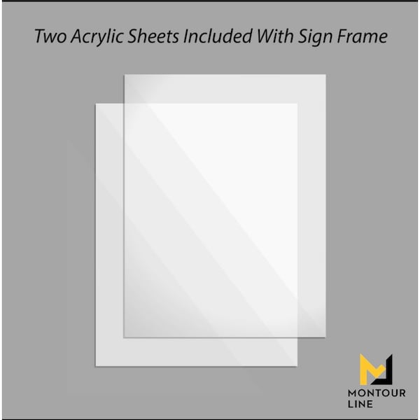 Montour Line Sign 14 x 22 in. H Pol. Brass, WET FLOOR PLEASE BE CAREFUL - FS200-1422-H-PB-WETFLRDBL